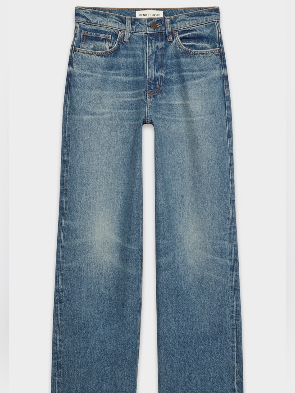 Denim Forum Cleo Relaxed Hi-Rise Wide Leg Jeans